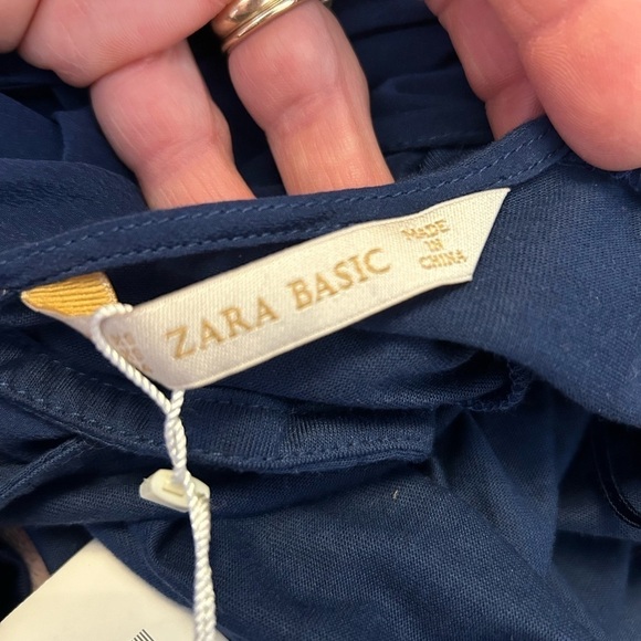 New Zara Basic Silk Collection Womens Blouse XS - Picture 4 of 4